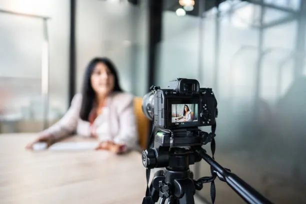 tutorial-de-grabación-de-mujer-de-negocios-en-la-oficina